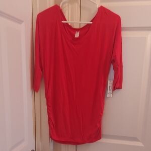 No Boundaries Vibrant Red Women's Blouse